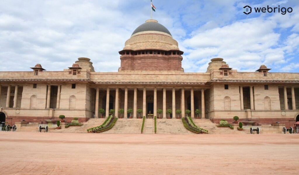 Rashtrapati Bhavan with 110004 Pin Code 